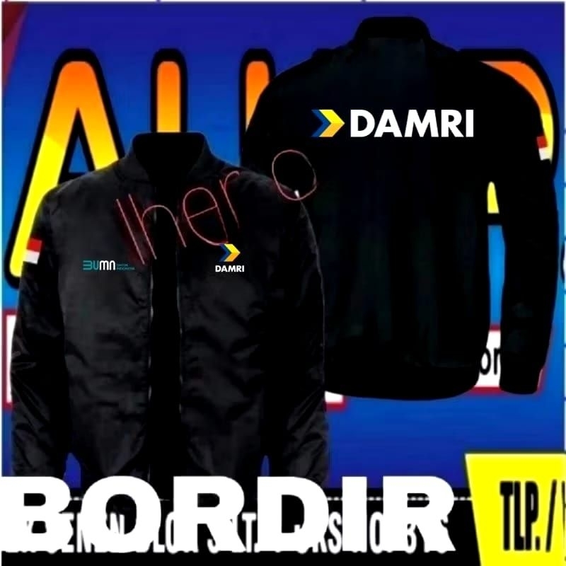 jaket bordir DAMRI jaket DAMRI jaket bomber BUMN full bordir jaket BUMN jaket bomber DAMRI jaket DAM