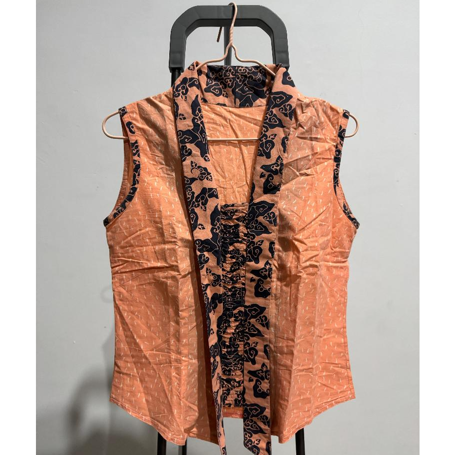 No Brand One Set Batik Orange | Batik Wanita | One Set Wanita | Ellebasic Preloved
