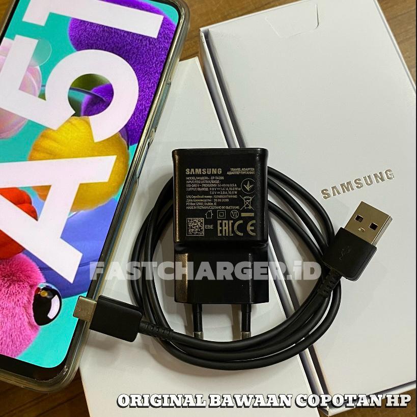 CHARGER ORIGINAL SAMSUNG A51 15 WATT FAST CHARGING BAWAAN HP TYPE C GARANSI 2 BULAN