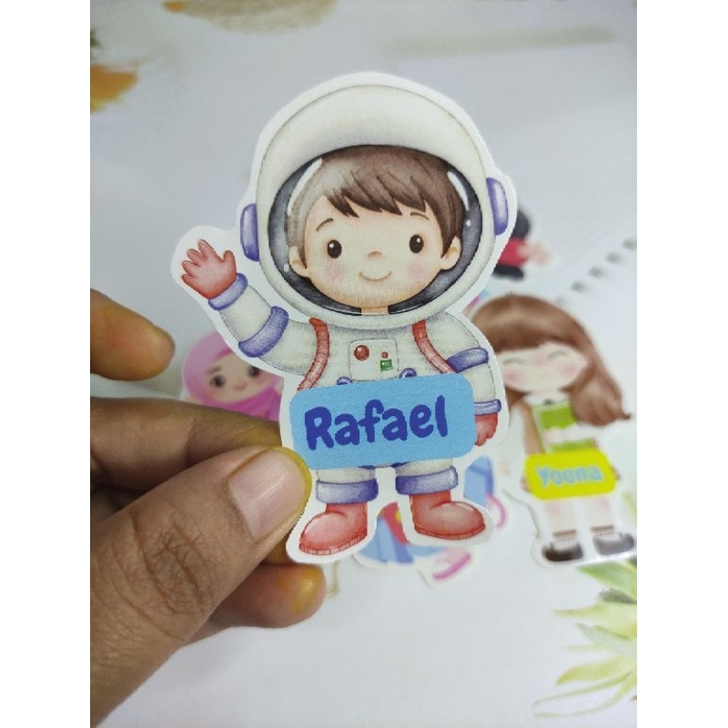 

30 pcs Lebel Nama Waterproof I Label Nama Anak I Label Nama Anak Lucu I Stiker Waterproof I Stiker Label Nama Anak