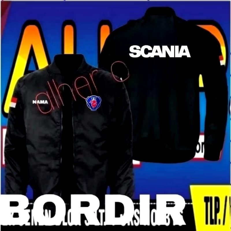 Jaket bordir Scania jaket Scania jaket kerja Scania jaket bomber Scania jaket seragam Scania jaket b