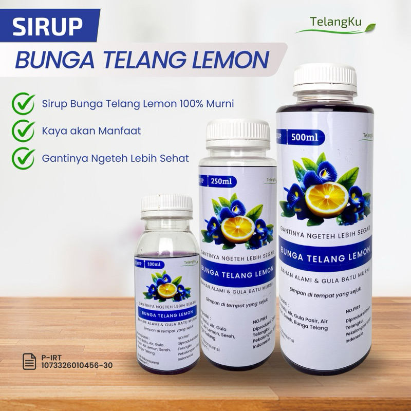 

Telangku - Sirup Bunga Telang Lemon