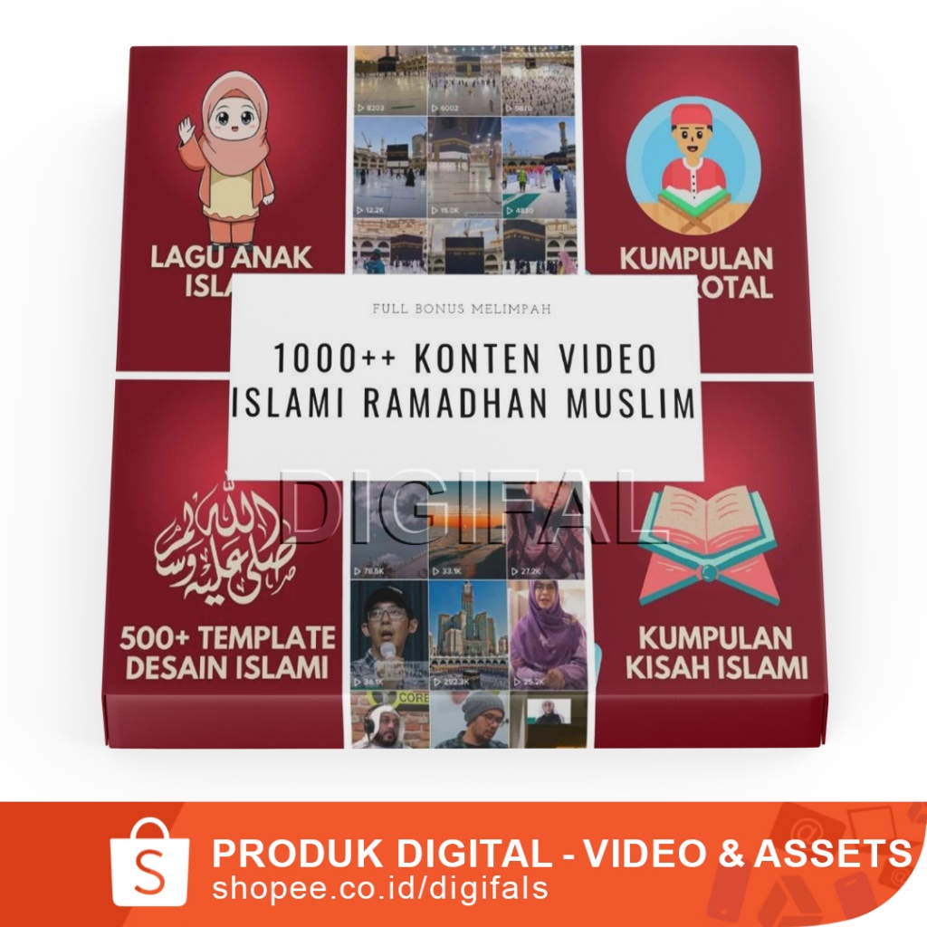 1000++ VIDEO KONTEN RAMADHAN ISLAMI/MUSLIM/LEBARAN