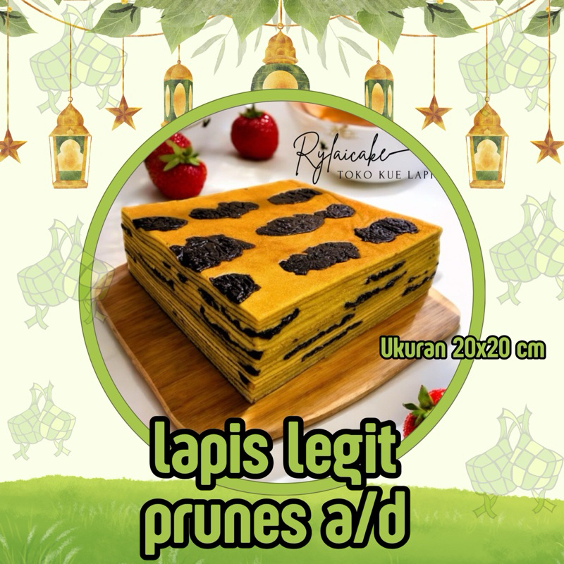 

SPECIAL LEBARAN - LAPIS LEGIT POLOS PRUNES / KUE BASAH / KUE LEBARAN / EID MUBARAK