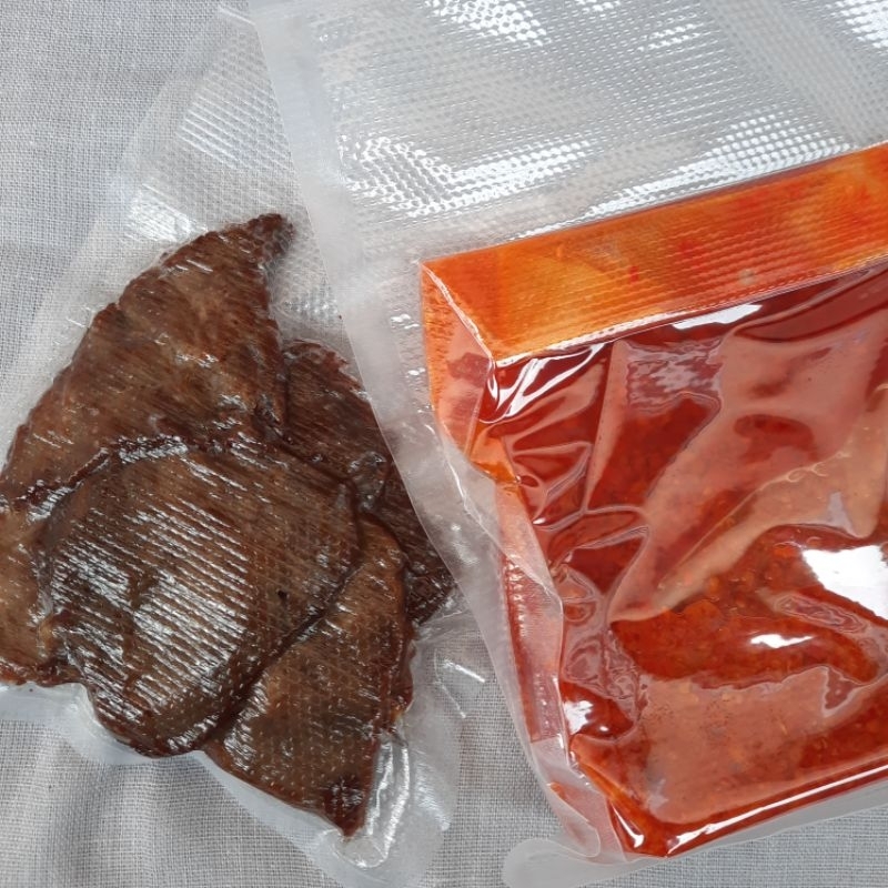 

Dendeng Balado Makanan Siap Saji Kemasan 250 gram