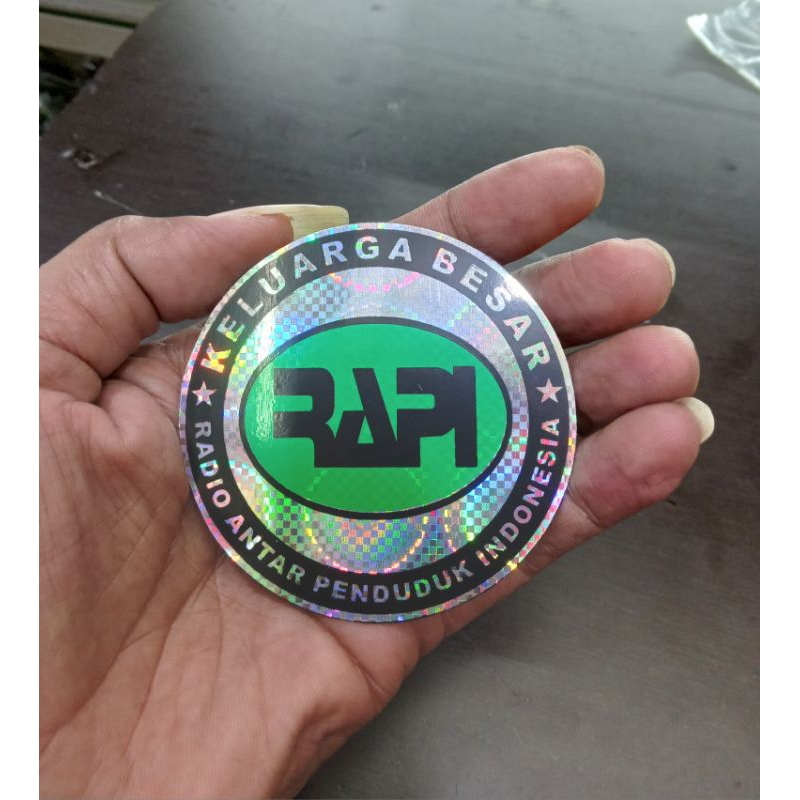 

stiker rapi bulat