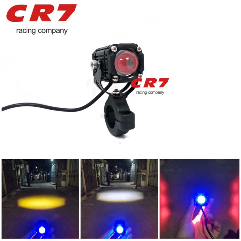 CR7-Lampu tembak sorot Led Laser Putih kuning devil merah