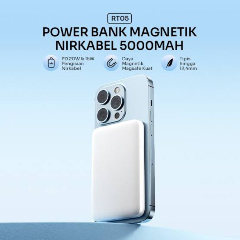 Powerbank 5000MAH RT05 Magsafe Iphone Robot