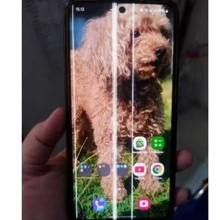 LCD +FRAME SAMSUNG S21 FE ORI MINUS GARIS