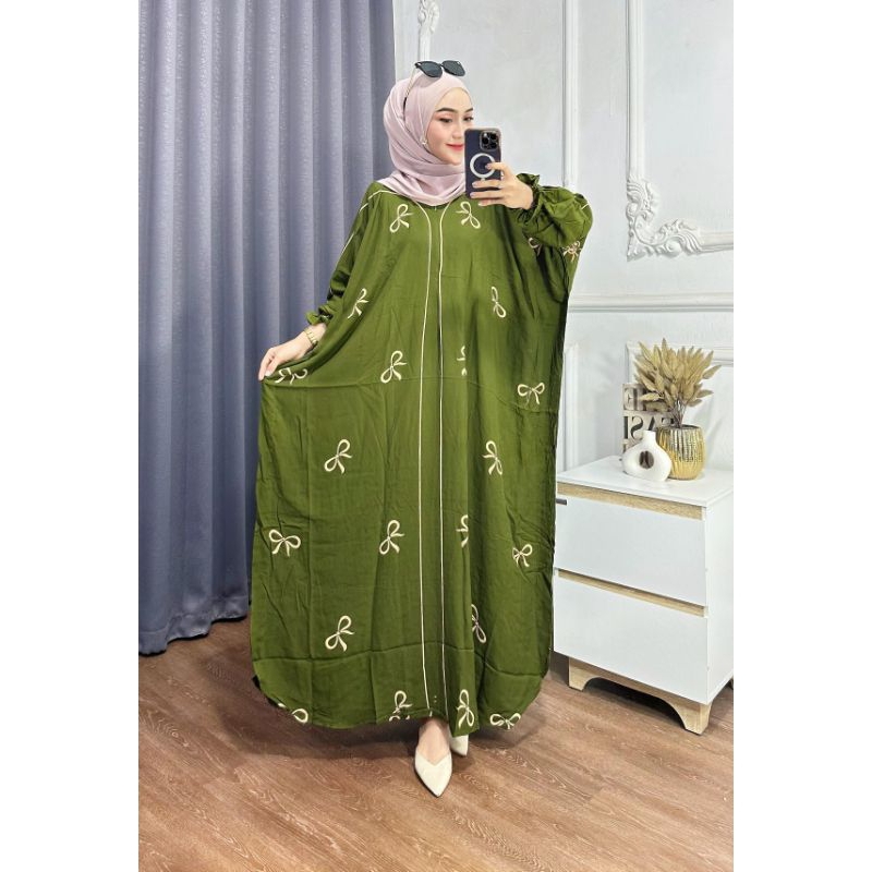 Kaftan batik rayon premium tebal dan halus motif terbaru kekinian