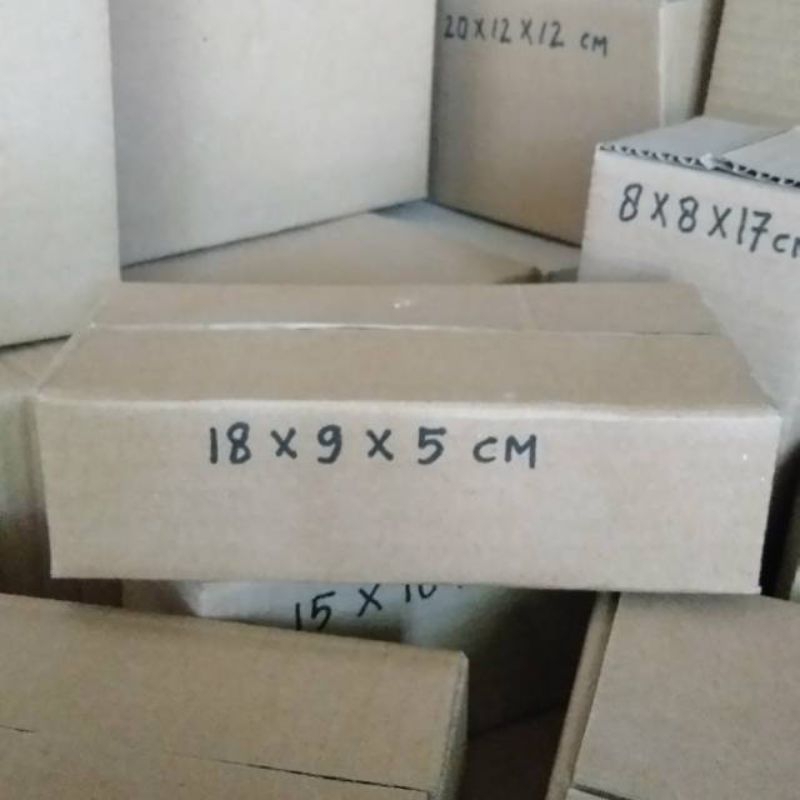 

kardus 18x9x5 cm polos luar dalam