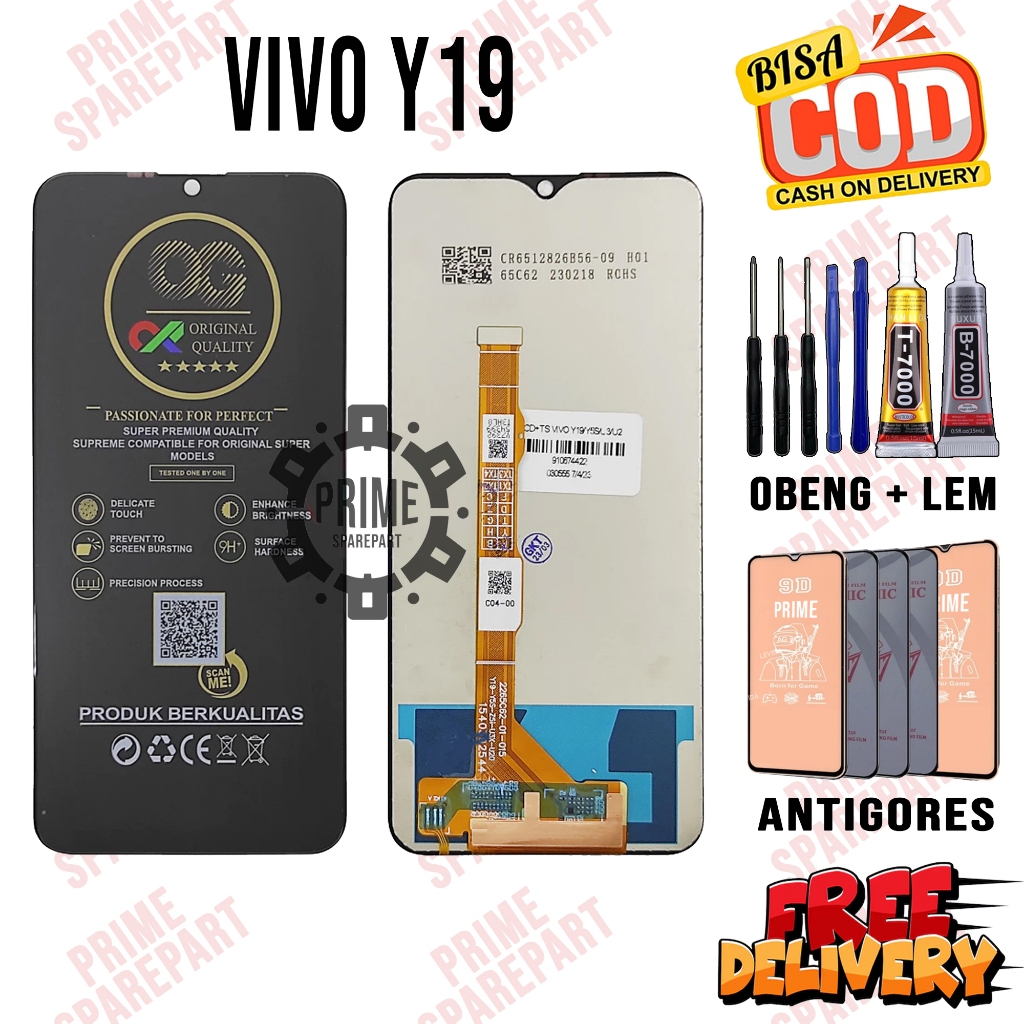 Lcd Touchscreen VIVO Y19 Original Oem Lcd VIVO Y19 Fullset