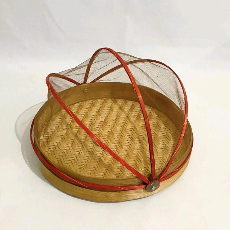 TUDUNG SAJI BAMBU BULAT - ALAS FLAT - ANYAMAN BAMBU - TUDUNG SAJI SERBAGUNA - Anyaman Bambu Khas Jog