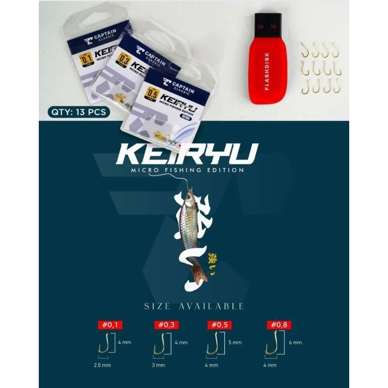 KAIL CAPTAIN CLASSIC KEIRYU 1010G | KAIL MICROFISHING WARNA EMAS