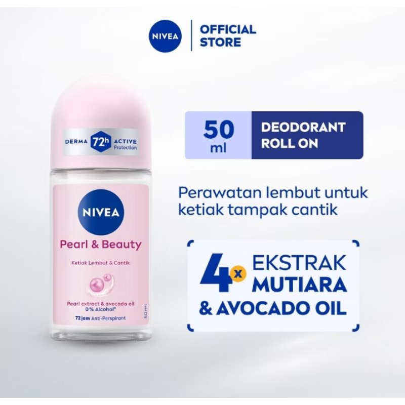 NIVEA Deodorant Roll On Pearl and Beauty 50ml