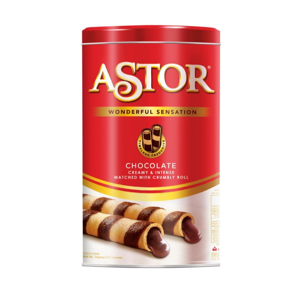 

ASTOR Wafer Stick Double Chocolate kaleng 330 g