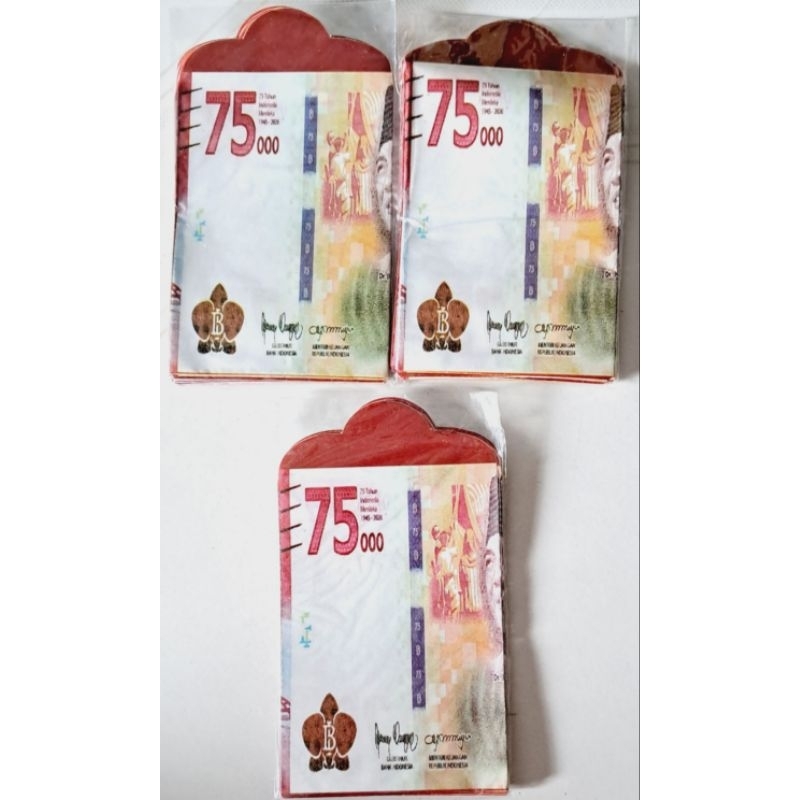 

Amplop lebaran motif uang 1pack isi 10lbr