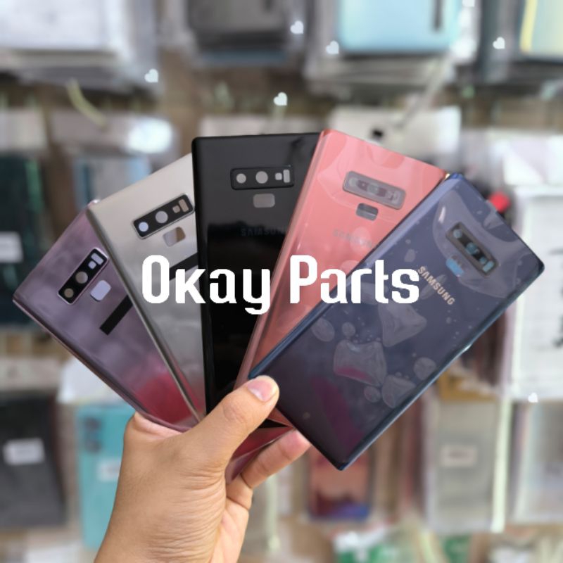 Backdoor + ring Samsung Note 9 Tutup Belakang Kaca