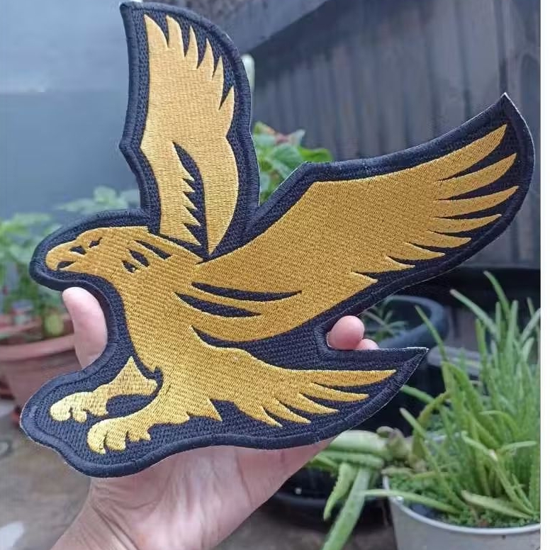 Back Patch Bordir Besar Jaket Elang Emas