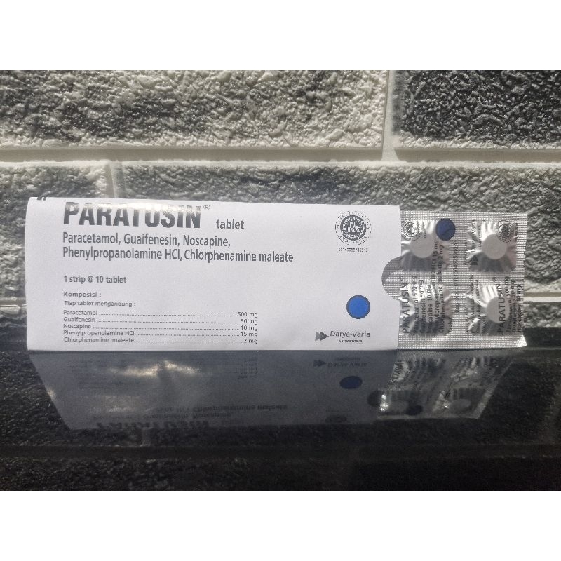 PARATUSIN PER STRIP ISI 10 TABLET - Obat Flu, Batuk dan Pilek