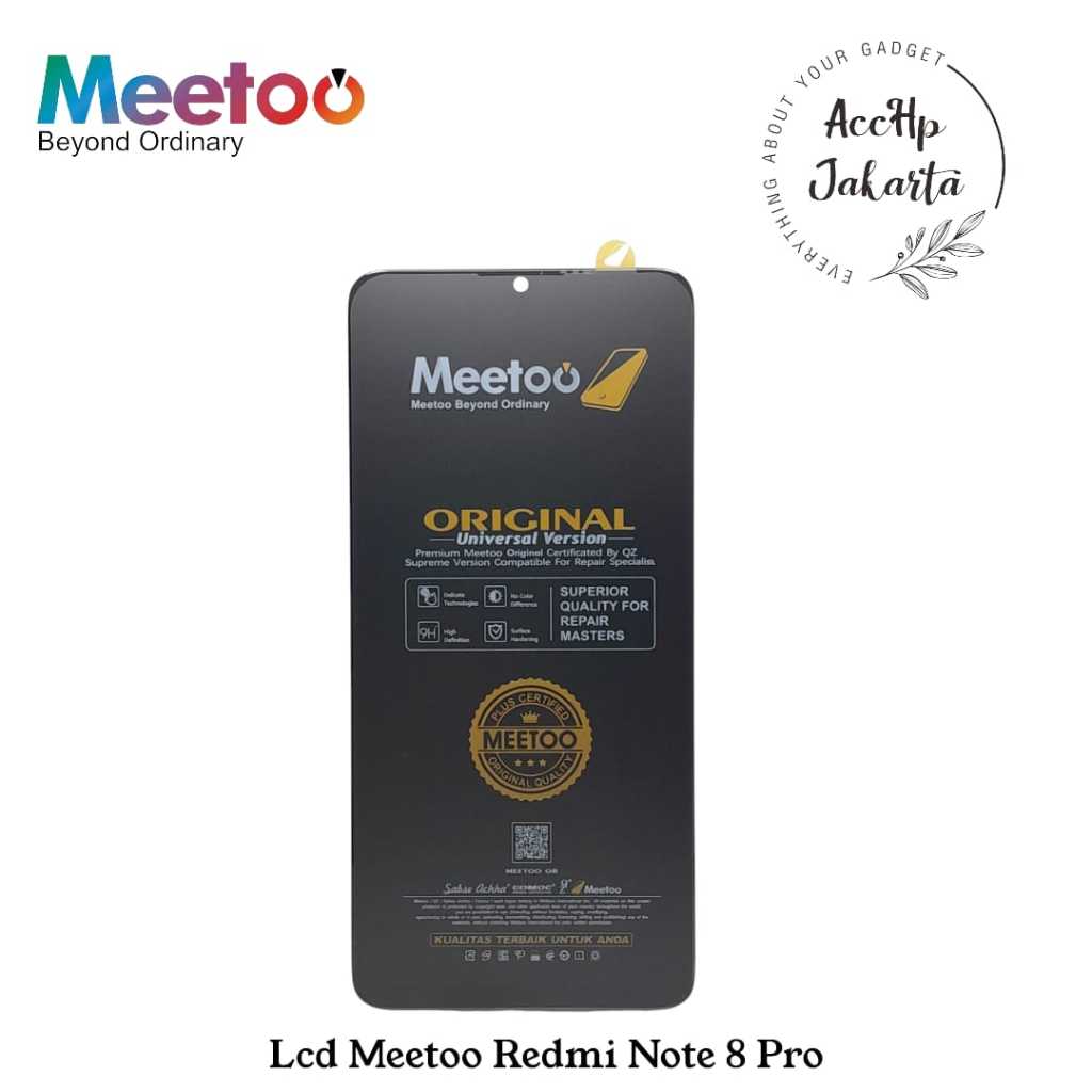 LCD Touchscreen Xiaomi Redmi Note 8 Pro Meetoo Black Original Lcd Xiaomi Note 8 Pro Original
