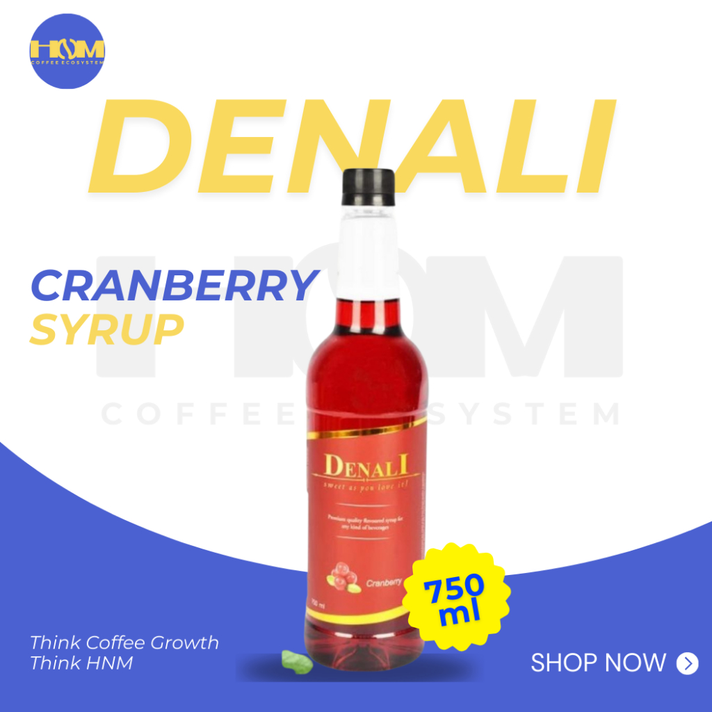 

Sirup Cranberry 750ml | Syrup Cranberry Denali 750 ml