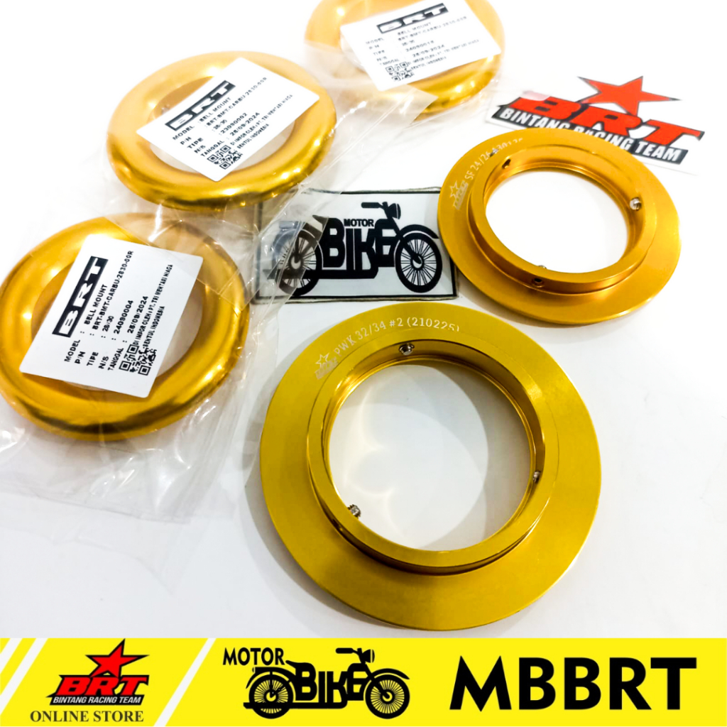 Bellmouth Bell Mount BRT Ring Velocity Donat Corong KARBU KARBURATOR PE SF PWK 24 26 28 30 32 34 mm