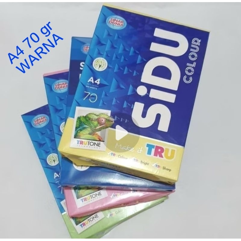 

HVS Warna SIDU A4 70 gram (Khusus BIRU dan HIJAU)