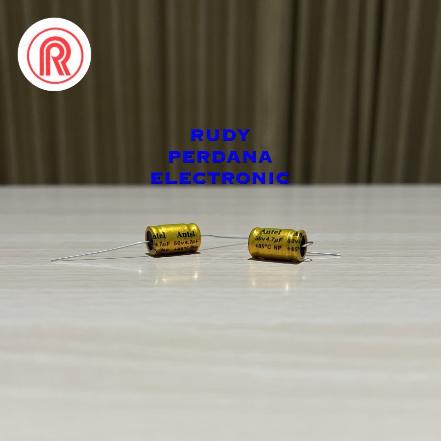 KAPASITOR ELCO ELKO 4.7UF 50V 4.7 UF 50 VOLT NP NON POLAR