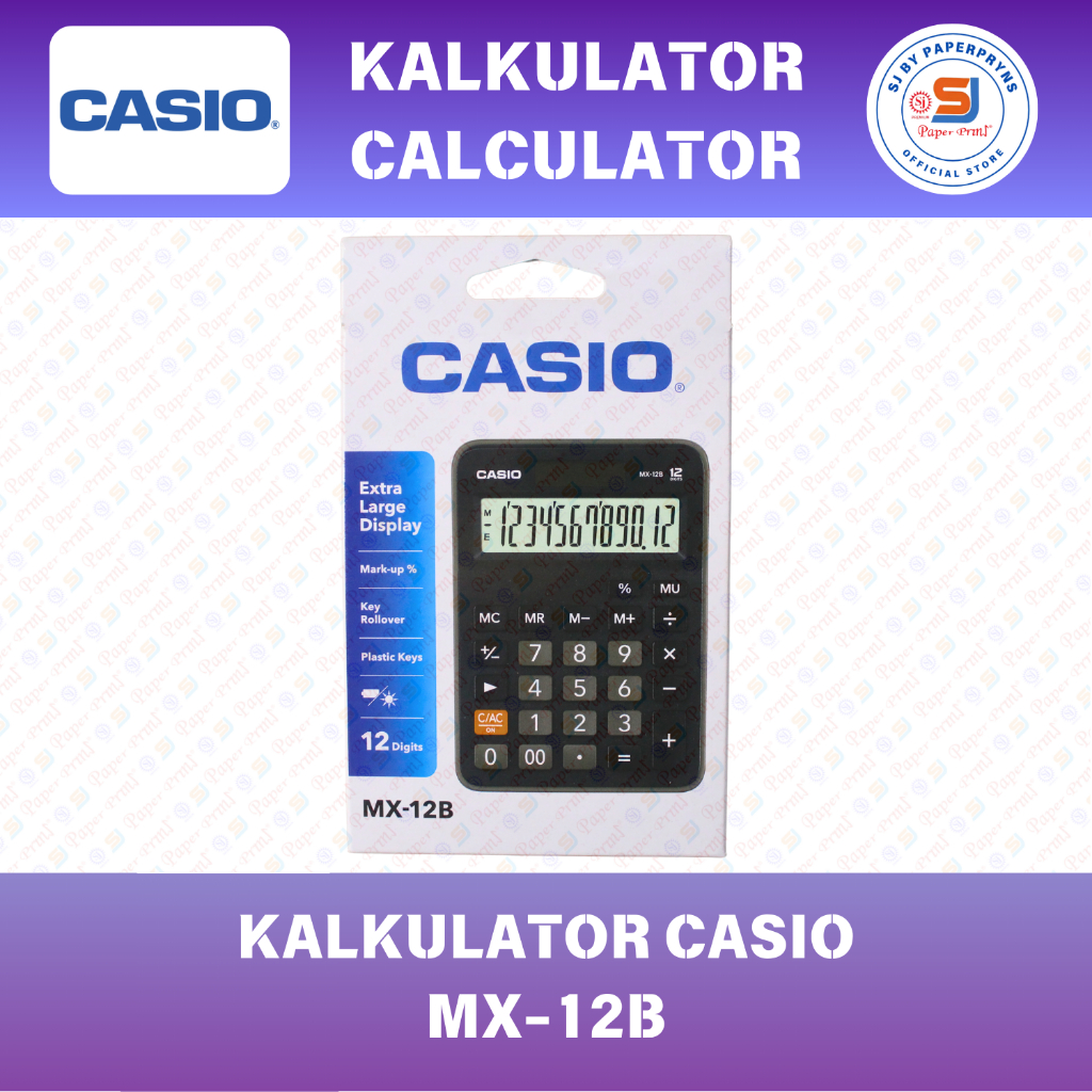 

Kalkulator Casio MX-12B - Desk Calculator - 12 Digit [ORIGINAL]