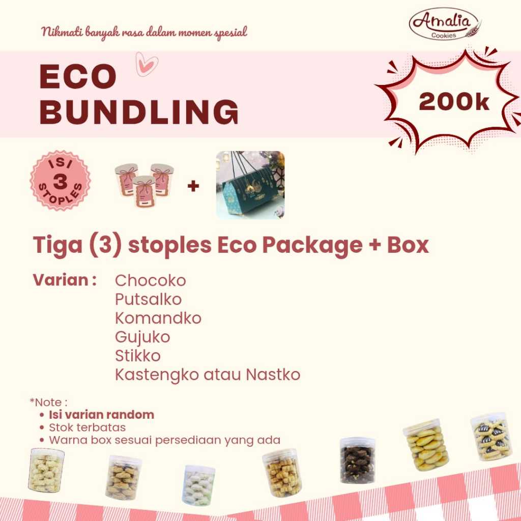 

Amalia Hampers eco bundling isi 3 toples