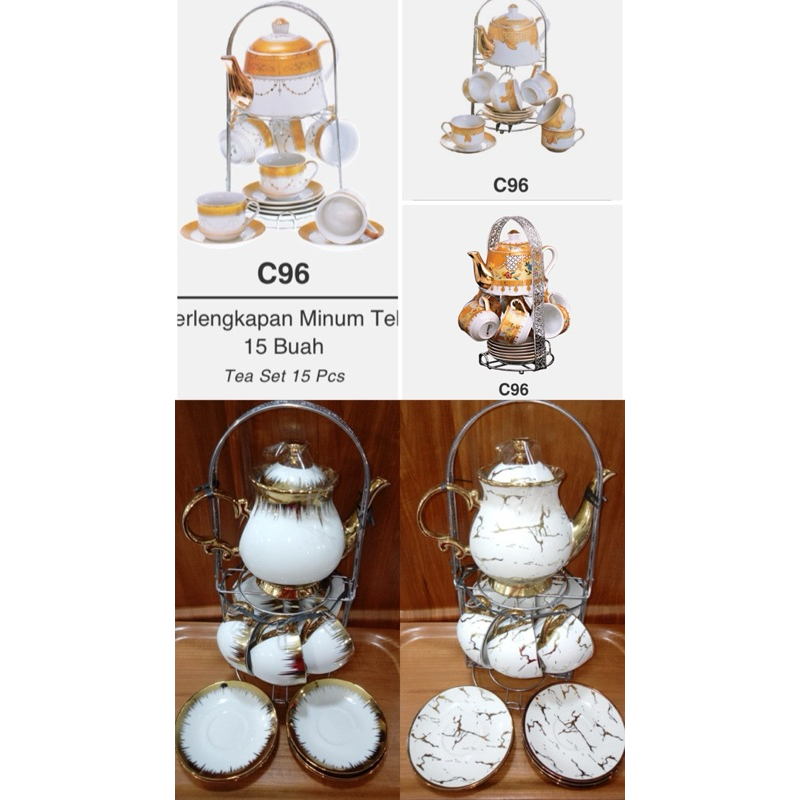 Tea set keramik Vizenca | Teko set cangkir keramik | Tea Pot keramik