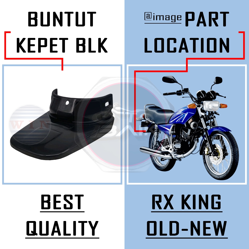 BUNTUT SPAKBOR BELAKANG RX KING MERK WIN / KEPET SPAKBOR BELAKANG RX KING ORIGINAL WIN