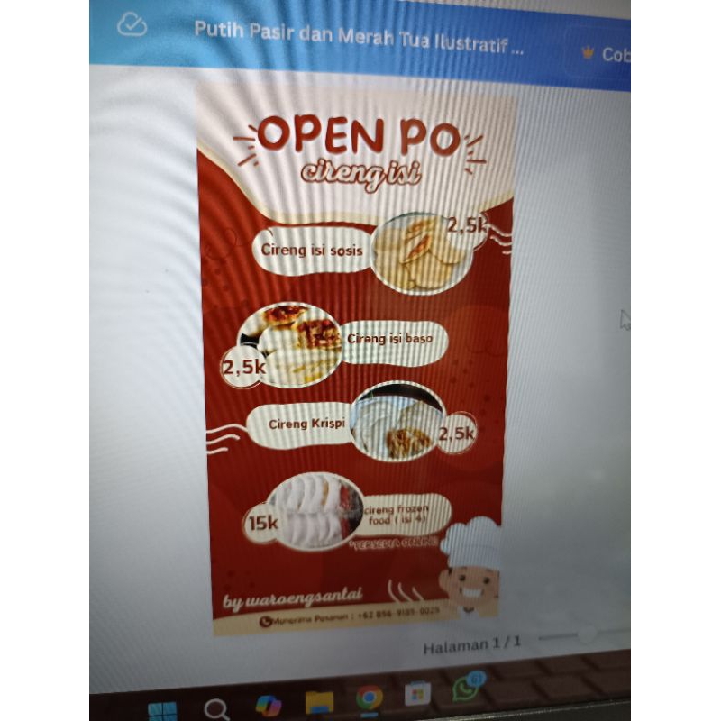 

OPEN PO CIRENG ISI FROZEN FOOD