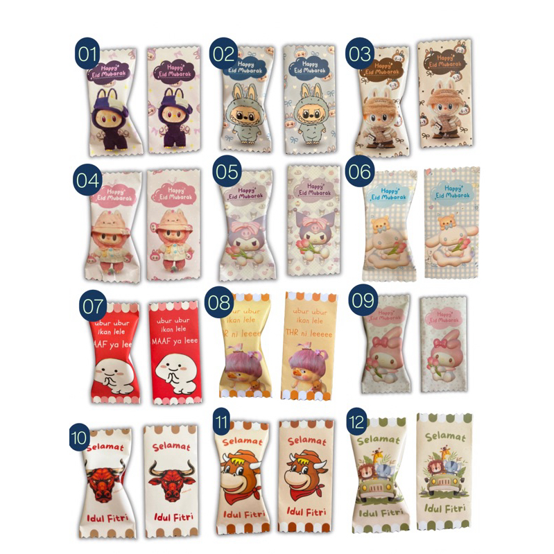 

15pcs amplop lebaran motif permen