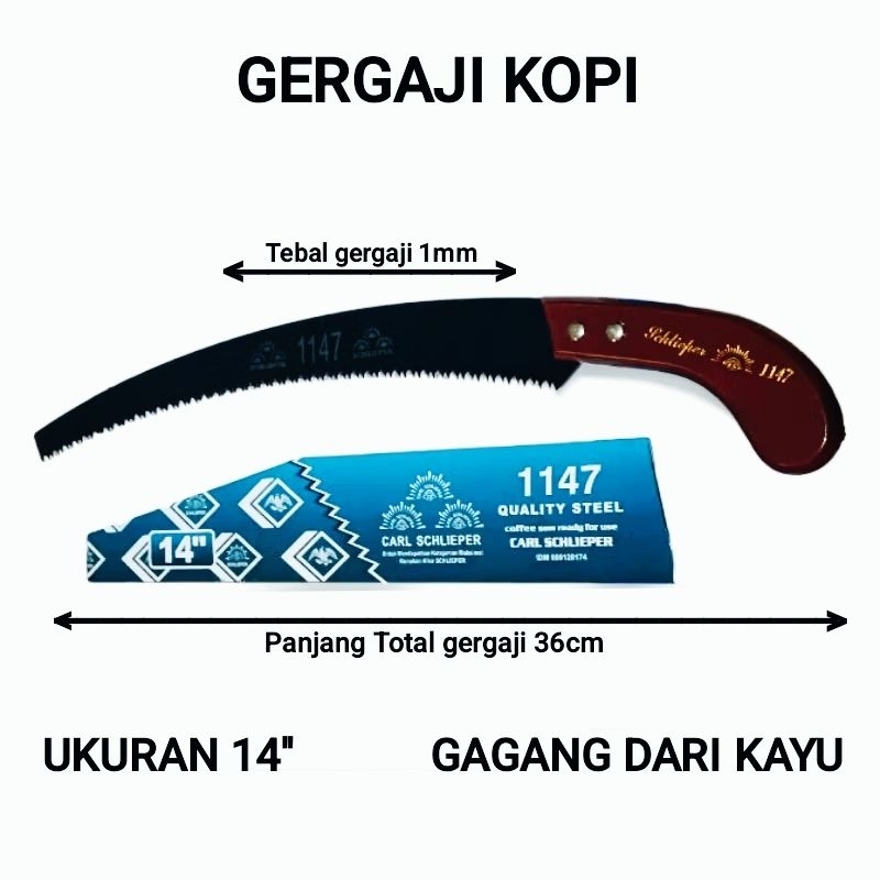 Rawis Termurah gergaji lengkung gergaji kopi gergaji bonsai cap mata tiga carl schlieper sedia peral