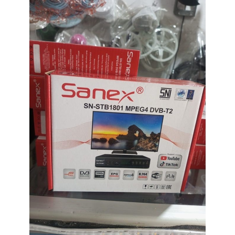 SET TOP BOX SANEX DVB T2 / STB SANEX STB 1801 PENYALUR SIARAN DIGITAL