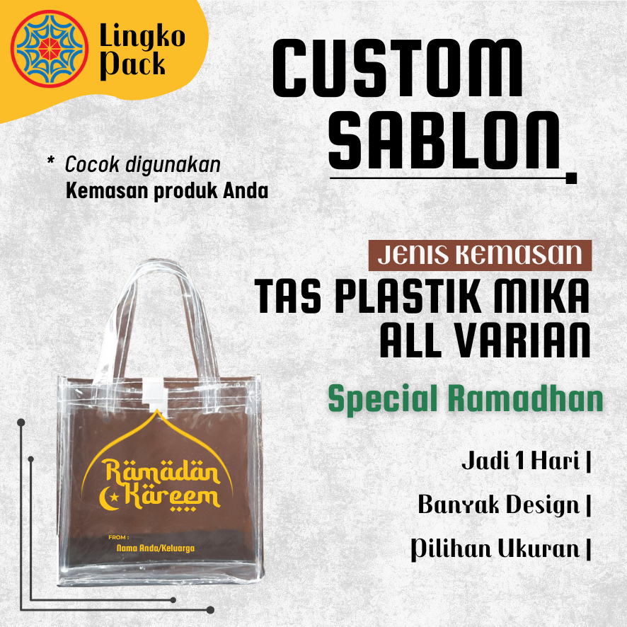 

Kemasan Lebaran | Tas Mika Transparan | Goodie Bag Hampers | Goodie Bag CUSTOM
