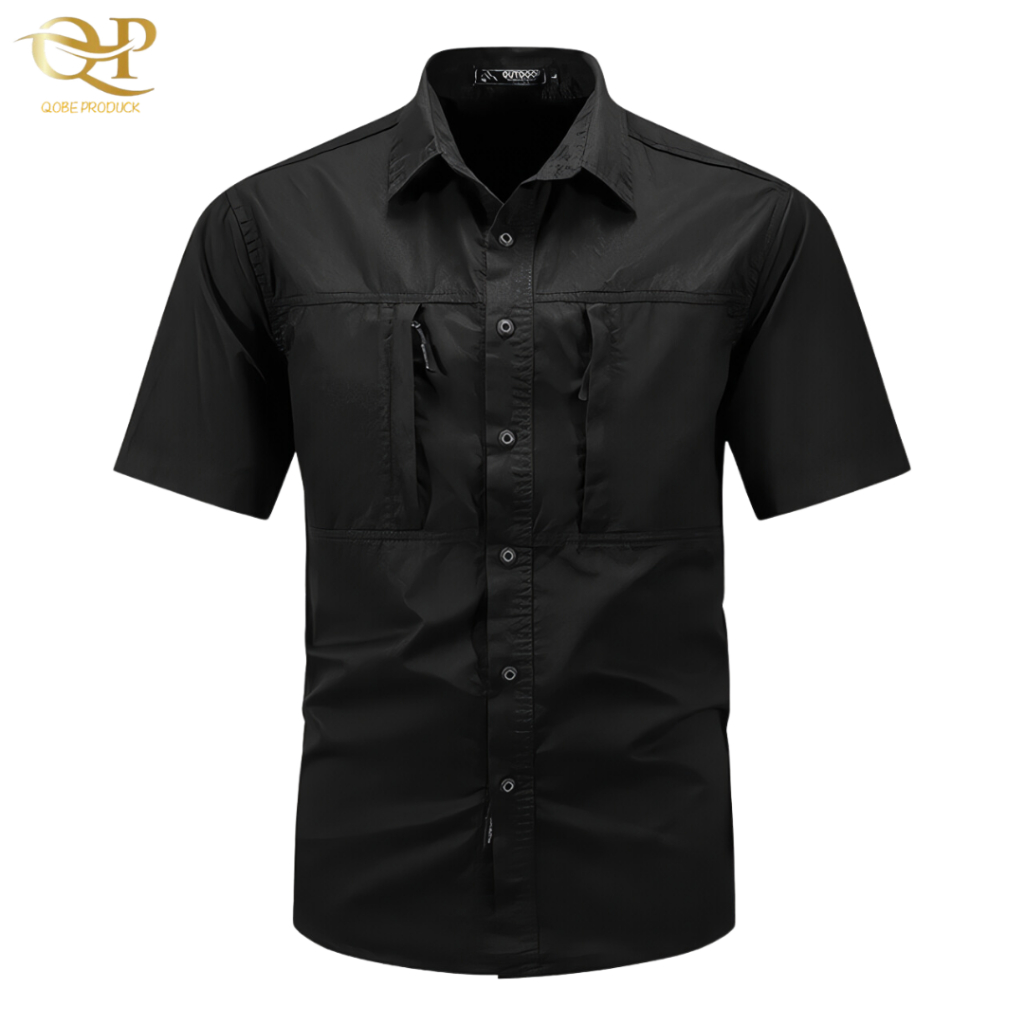 Kemeja Tactical / Kemeja Tactical Lengan Pendek / Kemeja Pria / Kemeja Hitam / Kemeja Tactical Hitam