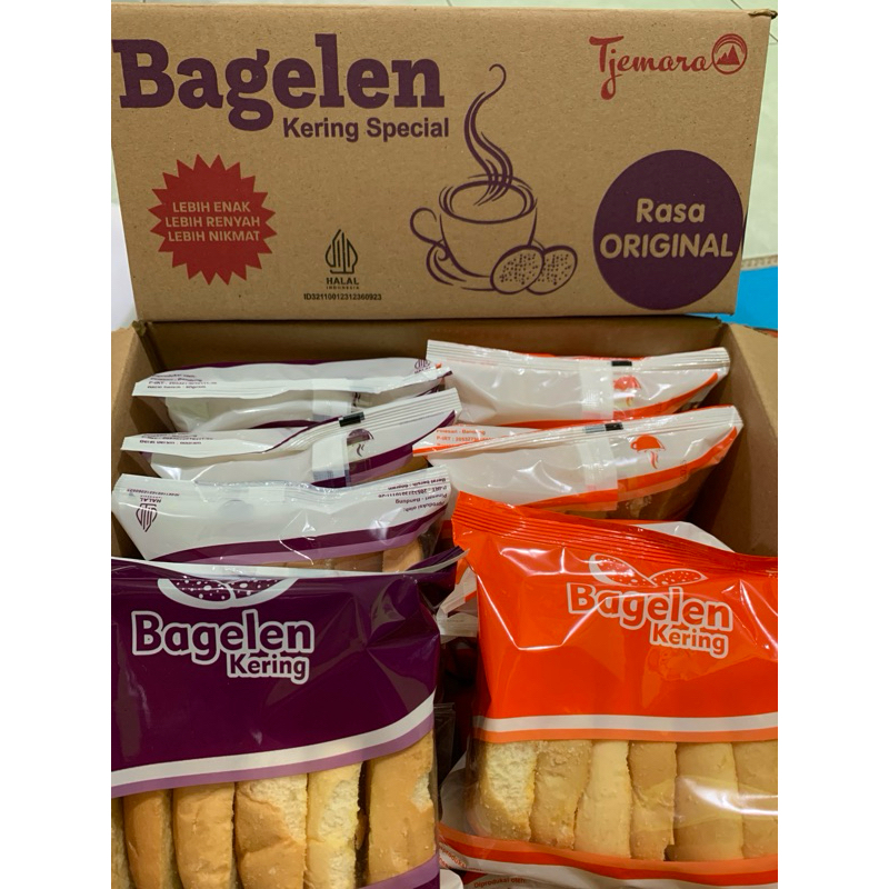 

Bagelen Tjemara 1 dus isi 10 pack x 60gr / Roti kering Snack