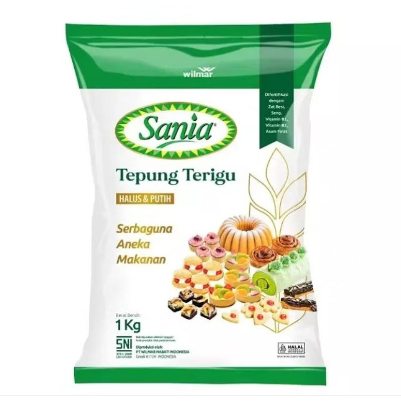 

Tepung terigu Sania 1 kg