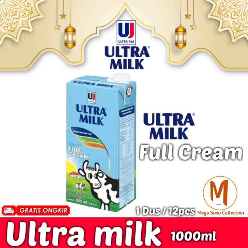 

Ultra Milk 1000ml Full Cream | Susu UHT