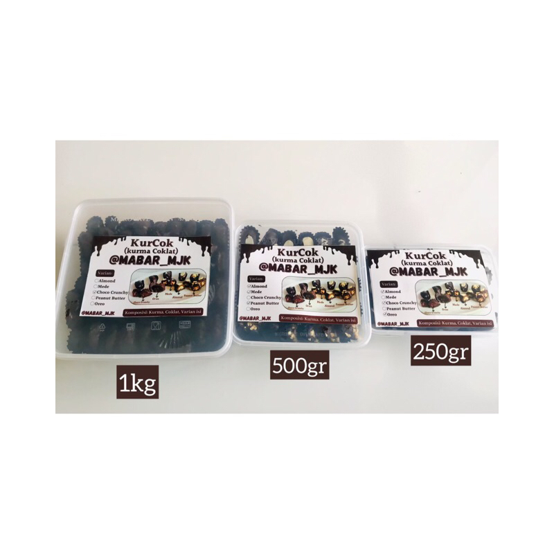 

Kurcok 250gr | Kurma Coklat | KurCok Mabar Mjk