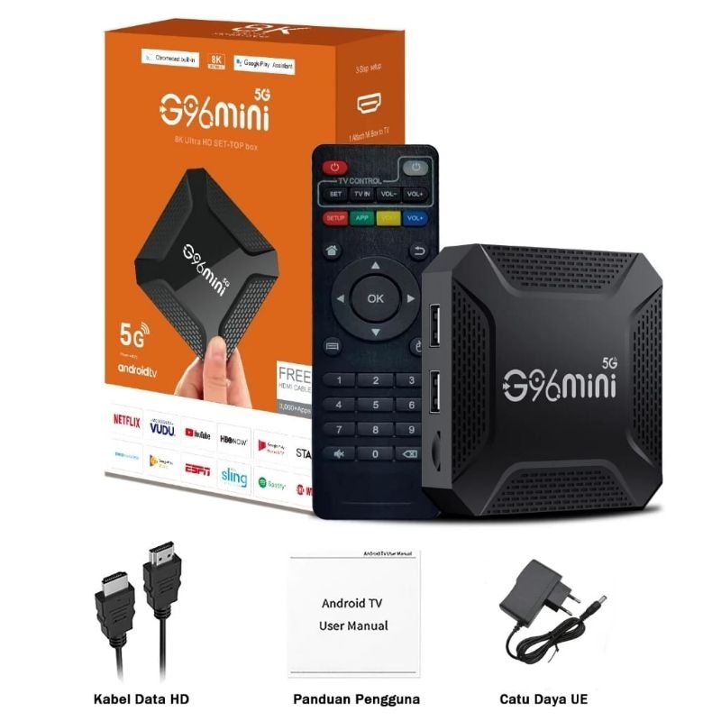 Box TV Android Goggle Smart TV G96 Mini