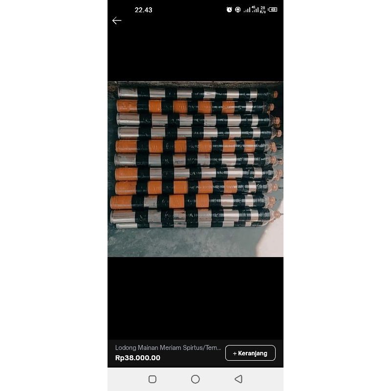 mainan meriam kaleng spirtus/petasan kaleng/merecon kaleng