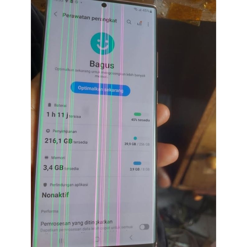 LCD SAMSUNG NOTE 20 ULTRA MINUS