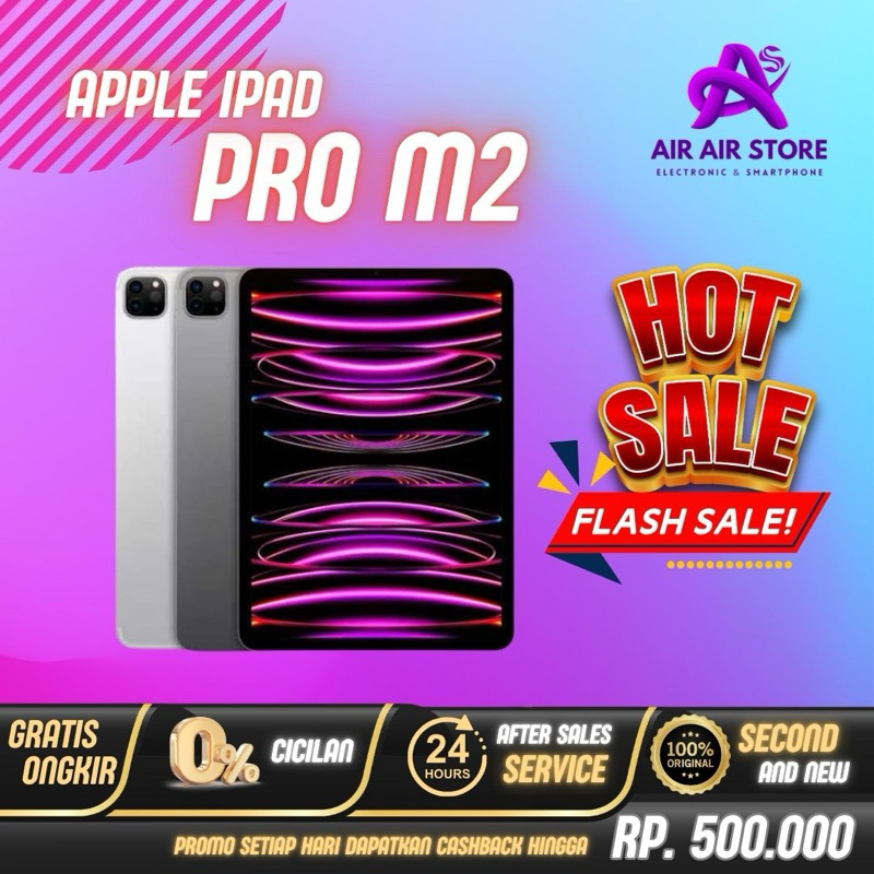 iPad Pro M2 2022 11 & 12.9 inch Wifi Cellular 128gb 256gb 512gb 1Tb 2Tb Original Garansi