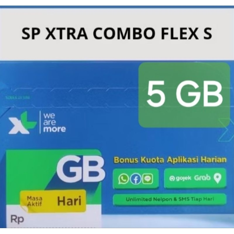 kartu Perdana XL 5GB = 30 Hari
