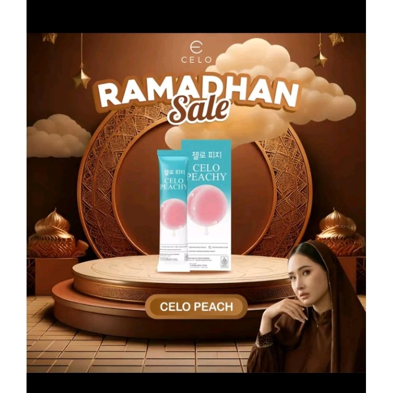 CELO BEAUTE CELO PEACH DRINK minuman pencerah kulit