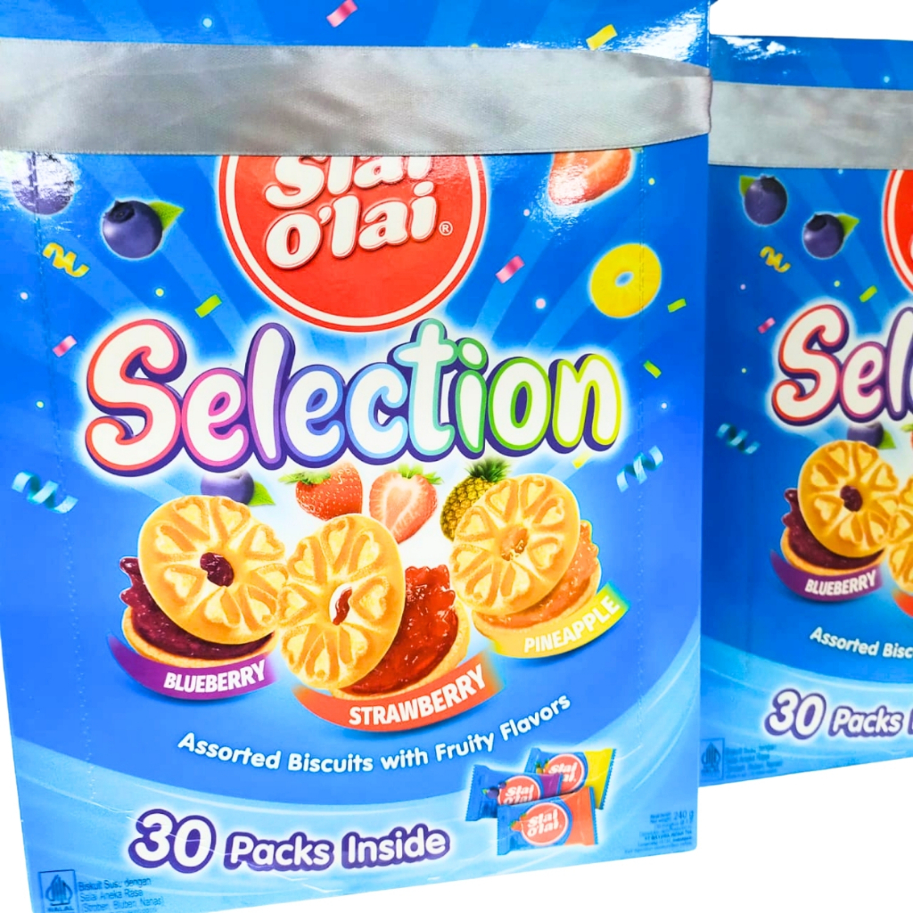 

Slai Olai Selection Box Assorted isi 30 packs Biskuit Roti Kue Kering Cemilan